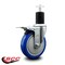 Service Caster 5'' Blue Poly Swivel 1-3/4'' Expanding Stem Caster Total Lock Brake SCC-EXTTL20S514-PPUB-BLUE-134 - alternate 4